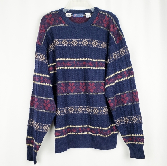 Vintage Sweaters - VTG AUSTIN REED wool sweater grandpa gpa